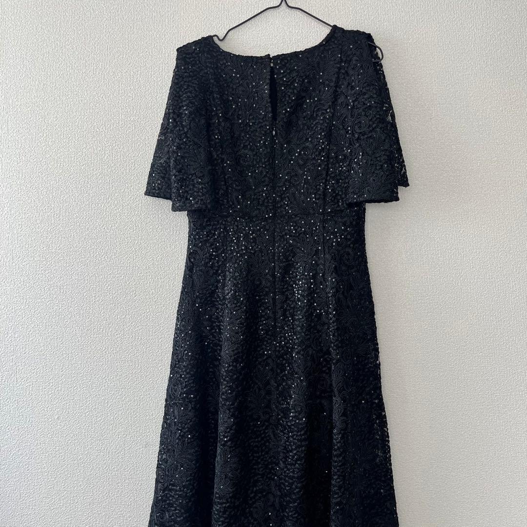 CELFORD 黒 レース ドレス ワンピース スパンコール CELFORD 黒 レース ドレス ワンピース スパンコール