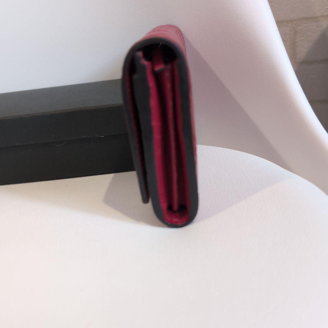 GUCCI 赤 レザー 長財布 GGパターン