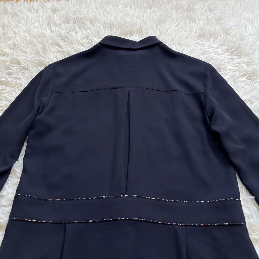 Paul Smith - PS ポールスミス 長袖ワンピース 袖切替 ネイビー