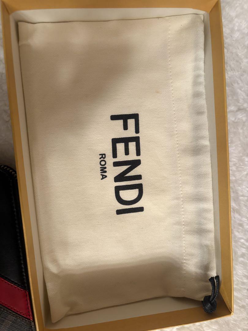FENDI モノグラム ジップアラウンド長財布　メンズ長財布