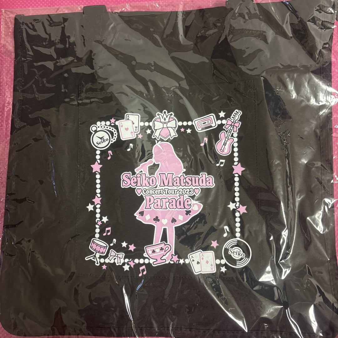 正規品販売！ 新品】松田聖子 コンサートツアー2023 黒／人気で トートバッグ アイドル