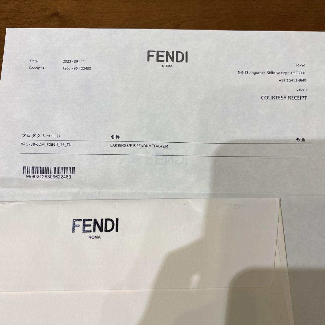 FENDI ピアス Fロゴ ゴールド