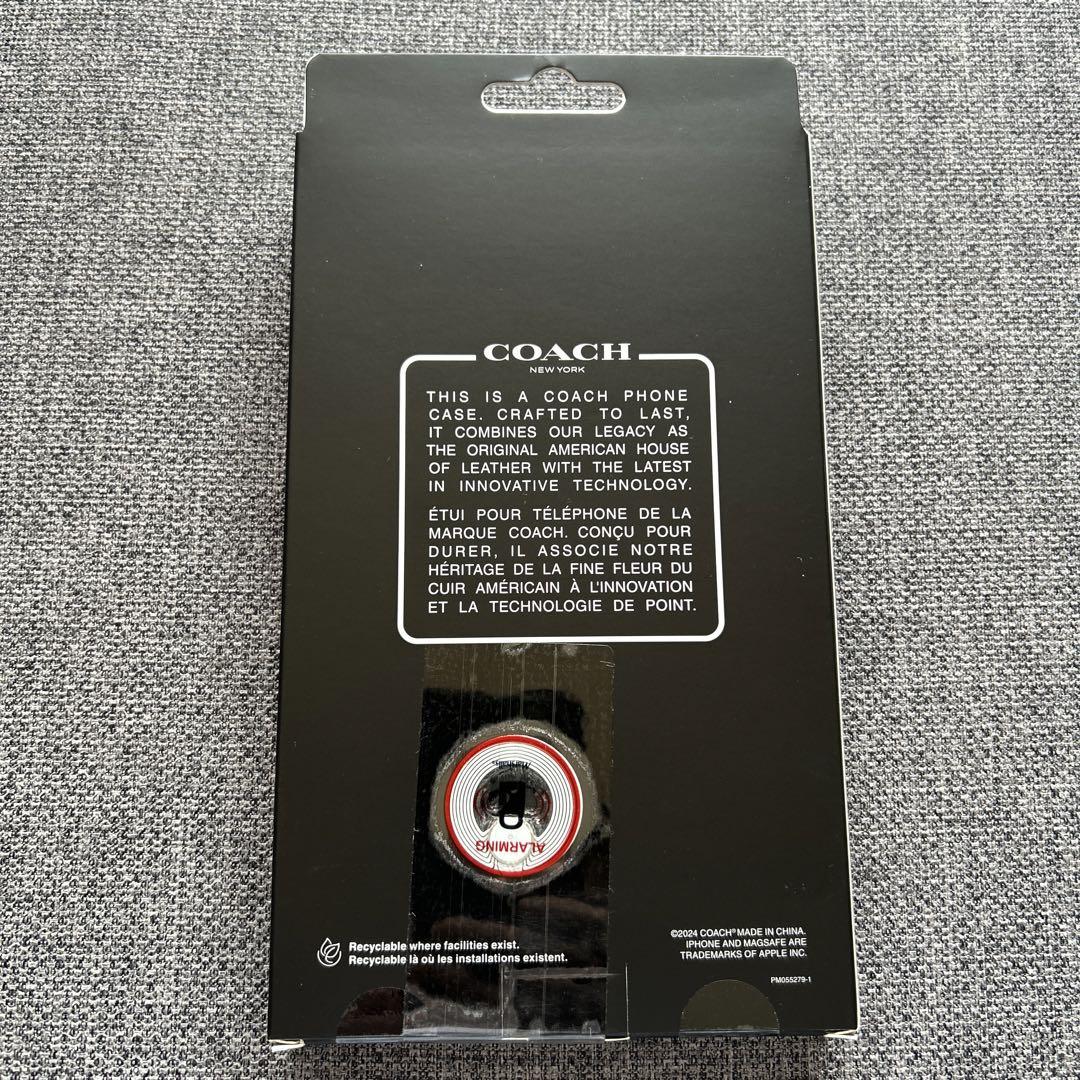 新品未使用COACH iPhone 16 ProMaxケース MagSafe対応