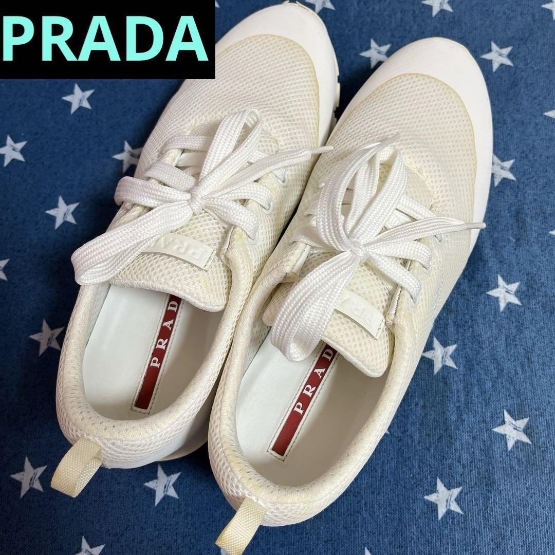 タイムセール‼️PRADA プラダ スニーカー 4E 3379 7 1/2
