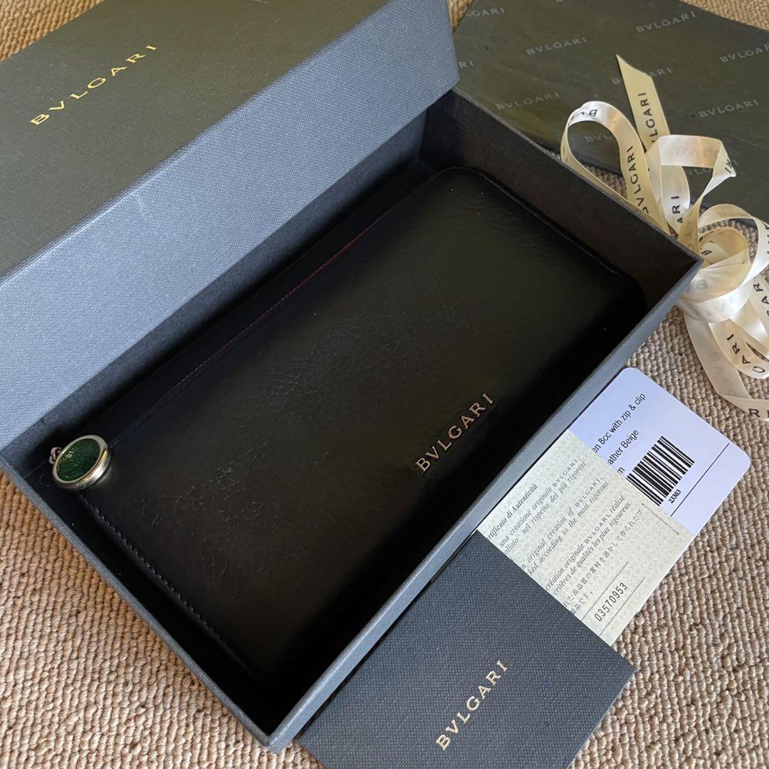 正規品⭐️美品⭐️BVLGARI ブルガリ　男女兼用　ロングウォレット