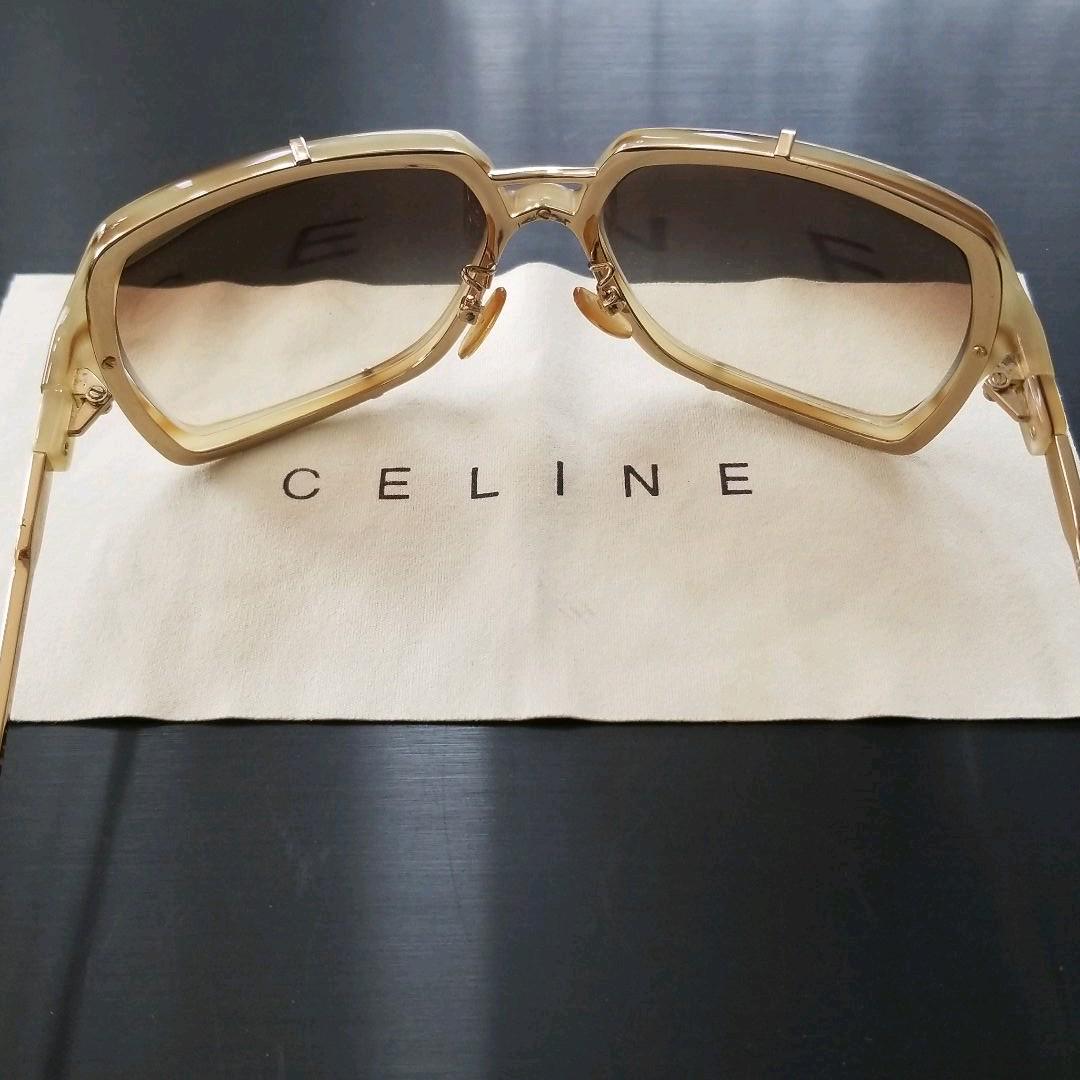 値下げ ベージュ×ゴールド s2H65-m39615113995 CELINEサングラス 2022定番