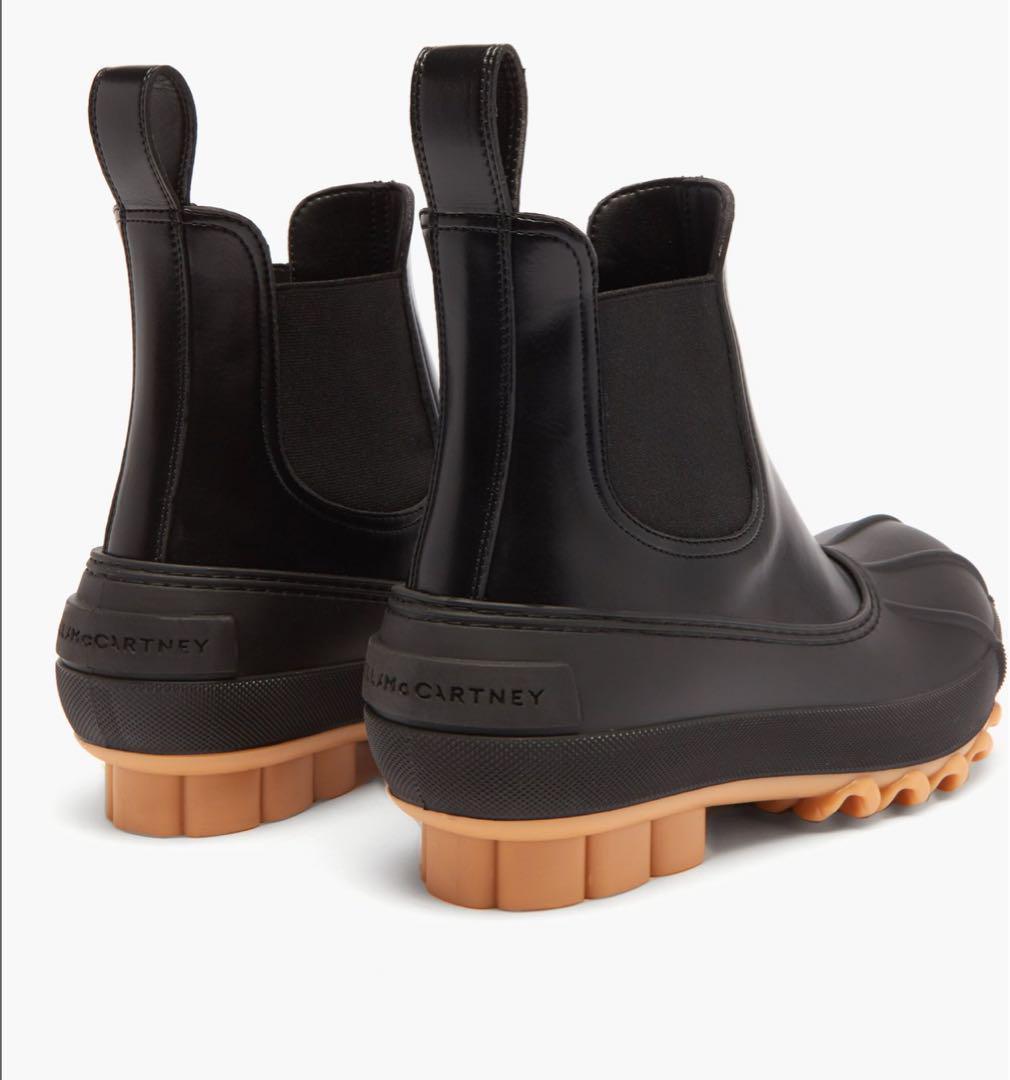 Stella McCartneyステラマッカートニーDuck City Bootsブーツ Duck City faux leather Chelsea boots in brown - Stella Mc