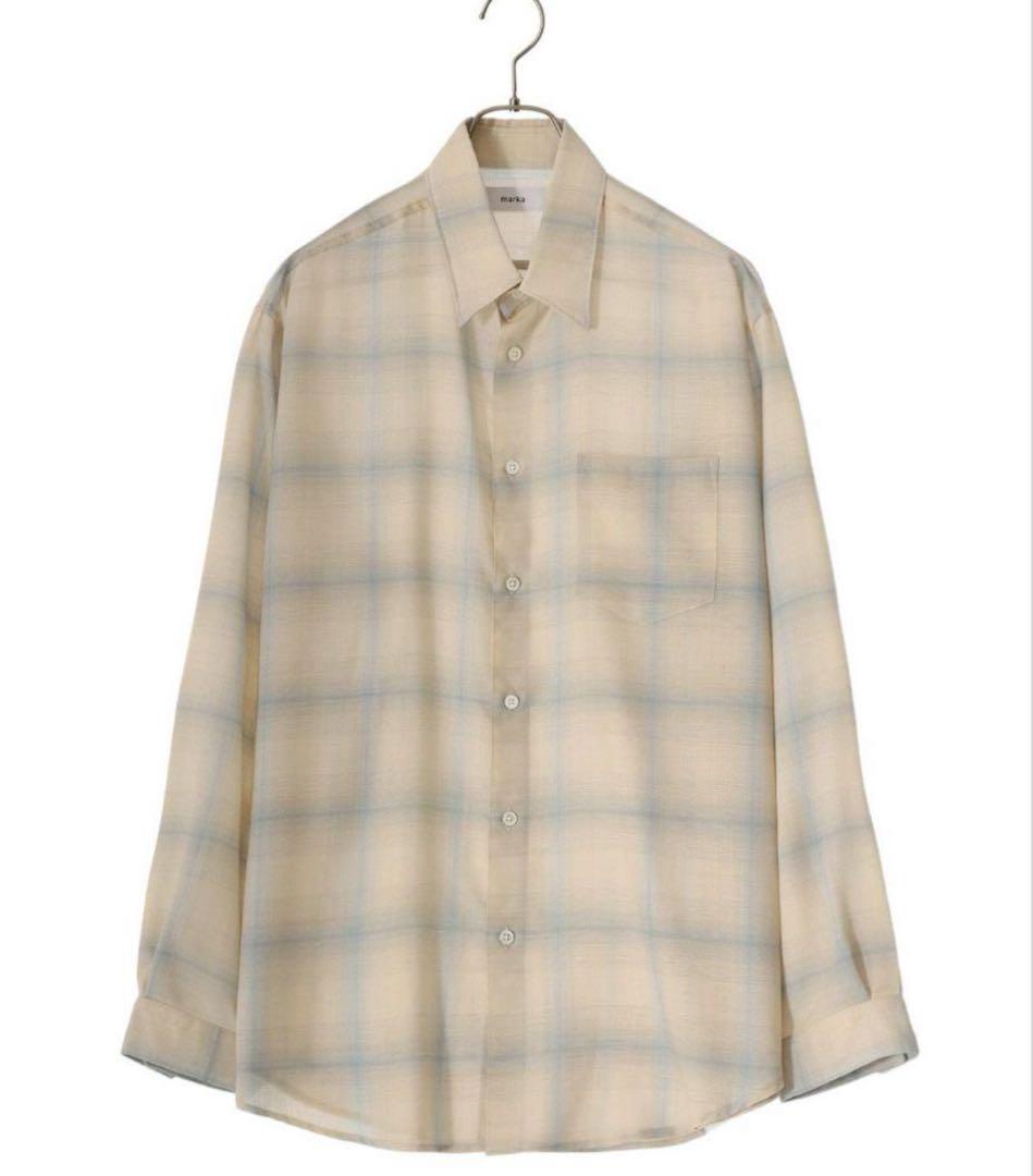 marka CHECK SHIRT - WOOL × RECYCLE メンズ