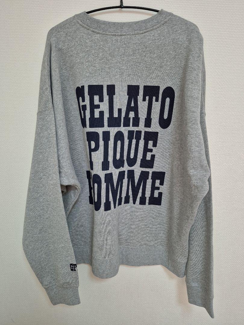 ジェラートピケ【HOMME】バックロゴスウェット