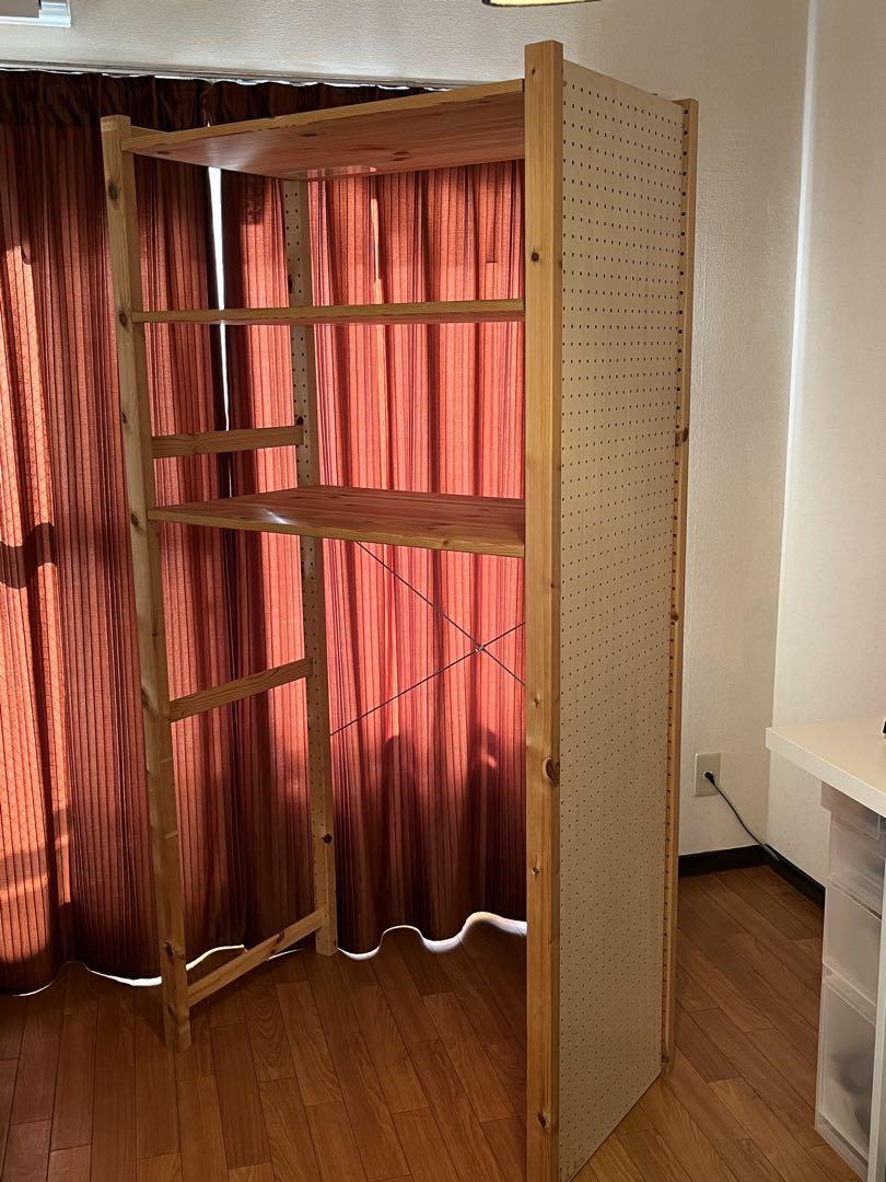 【ベイマックス】 ikea イーヴァル　シェルフユニット　3段木製ラック
