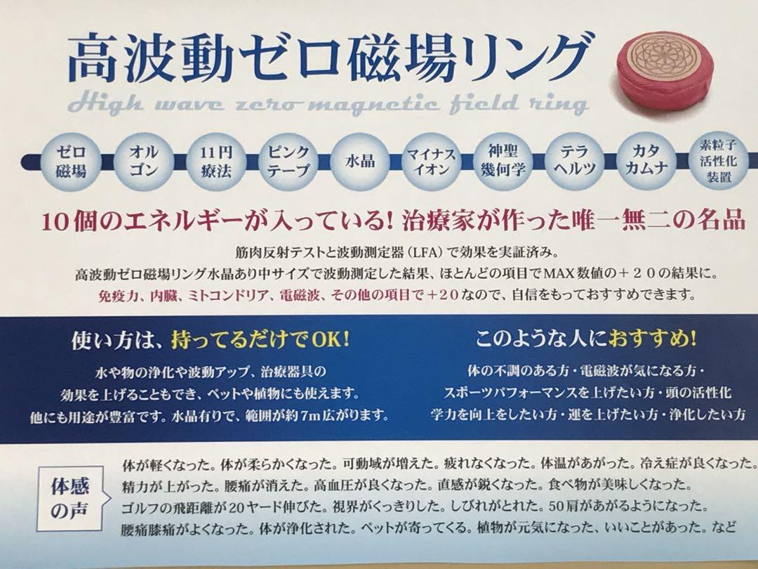 高波動 ゼロ磁場リング 中サイズ