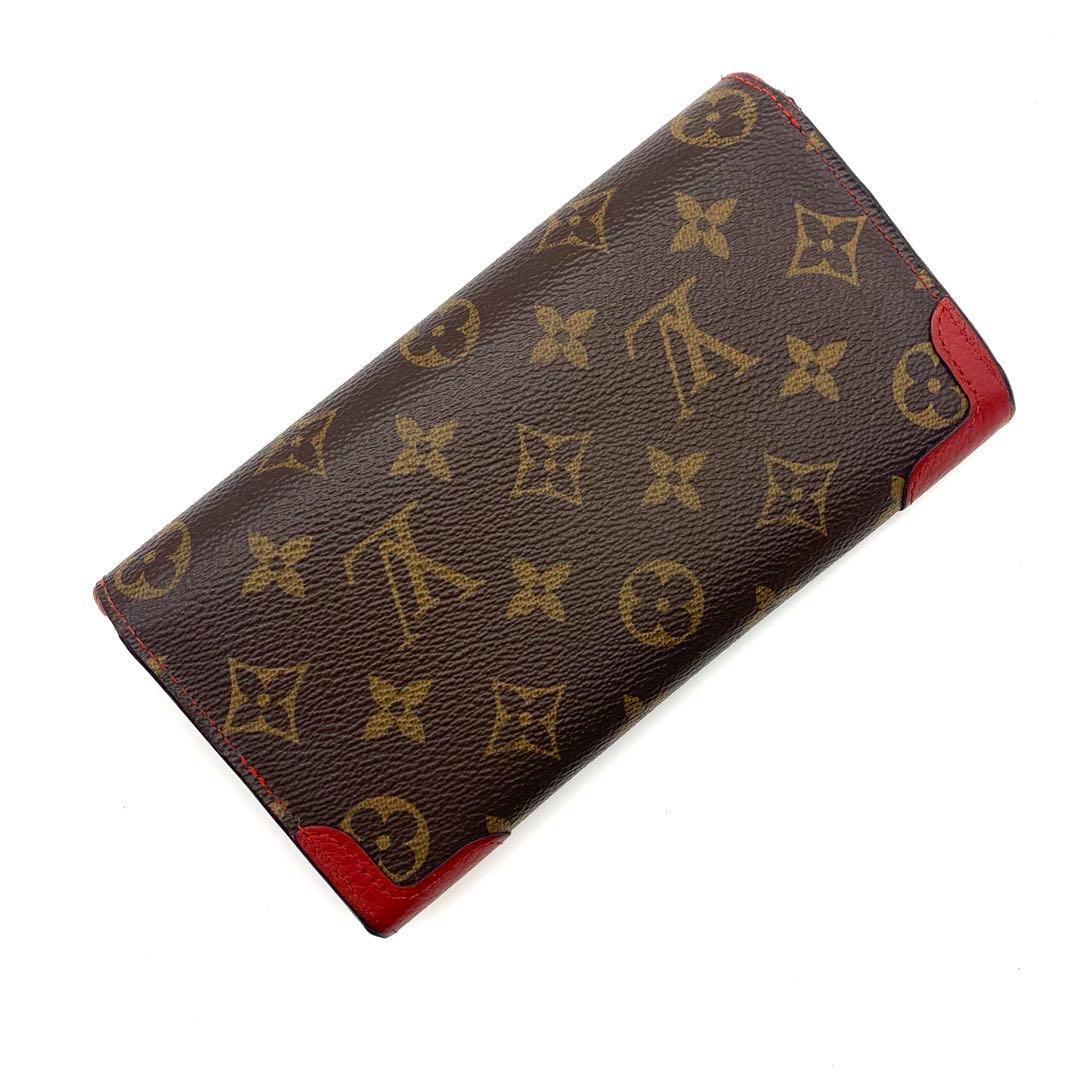 ✨美品✨ルイヴィトン モノグラム サラ レティーロ レッド 二つ折り財布 K77 ✨美品✨ルイヴィトン モノグラム サラ レティーロ レッド 二