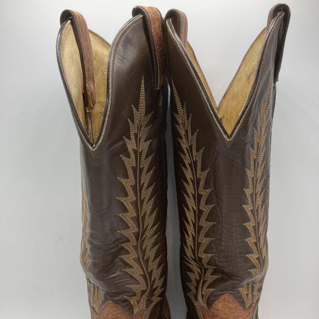 vintage】Tony Lama Western Boots 黒タグ