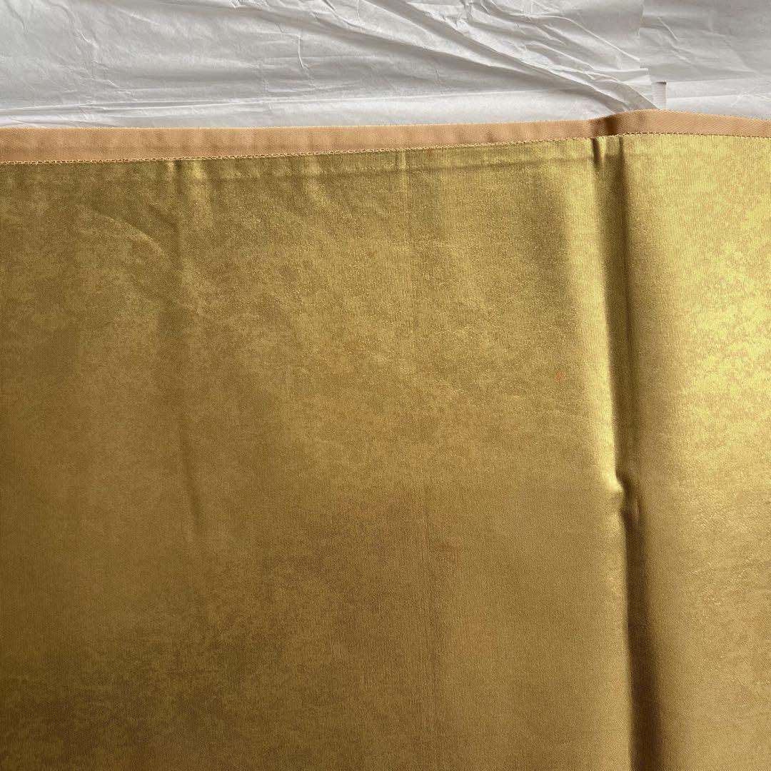 金色 花柄刺繍 袋帯 ゴールド 着物 帯