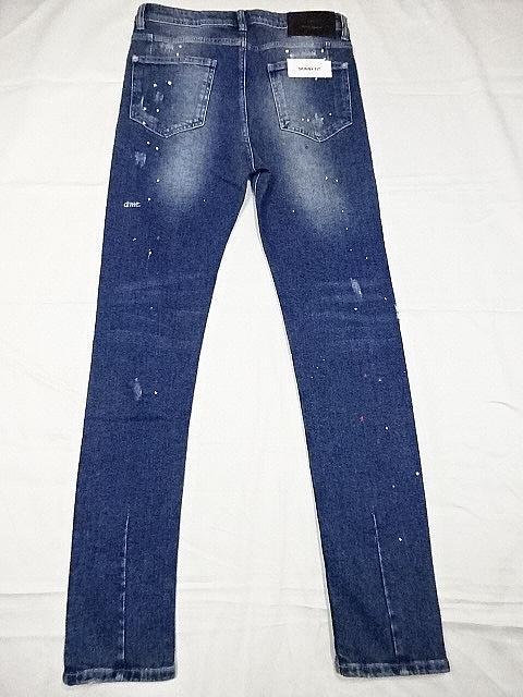 新品☆ZARA☆スプラッターペイントリメイク加工スキニー☆30☆ウェスト約80