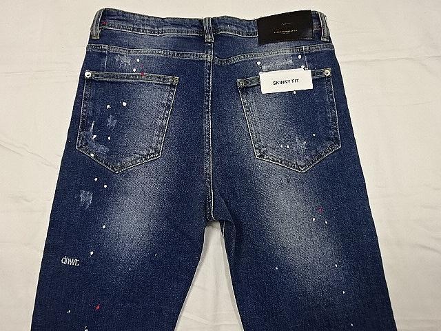 新品☆ZARA☆スプラッターペイントリメイク加工スキニー☆30☆ウェスト約80
