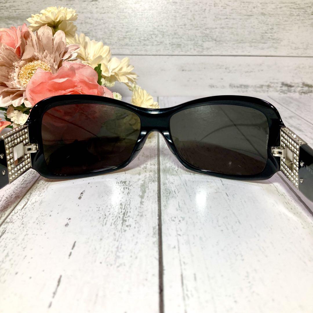 人気が高い  良品✨️BVLGARI ブルガリ ビジュー スクエア 8019-B サングラス 小物