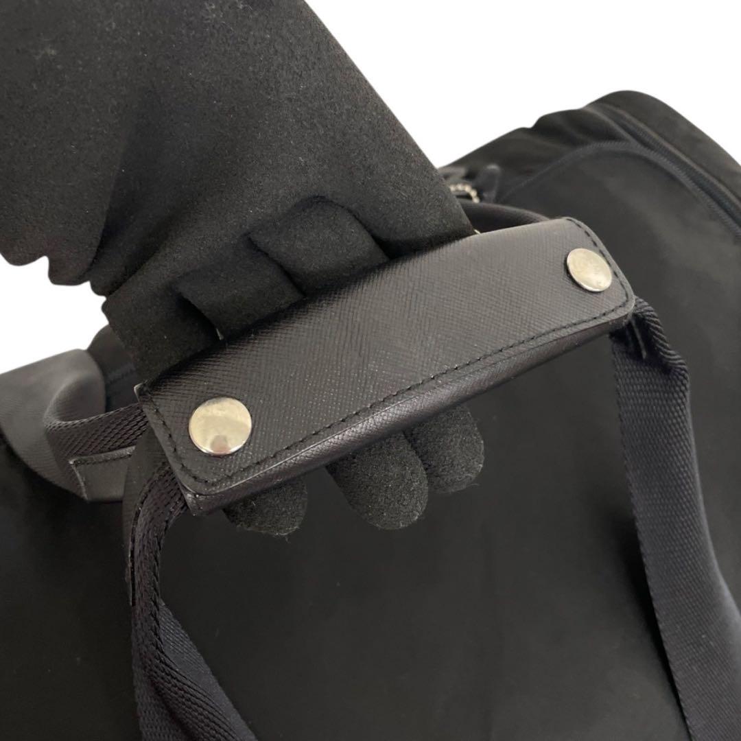 極美品　プラダ　三角ロゴ　ナイロン　ボストンバッグ　2way　黒 4514