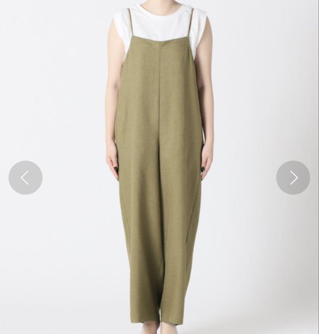 Spick & Span リネンライクキャミサロペット スピックアンドスパン Spick & Span（スピックアンドスパン）の「#リネンライクキャミ