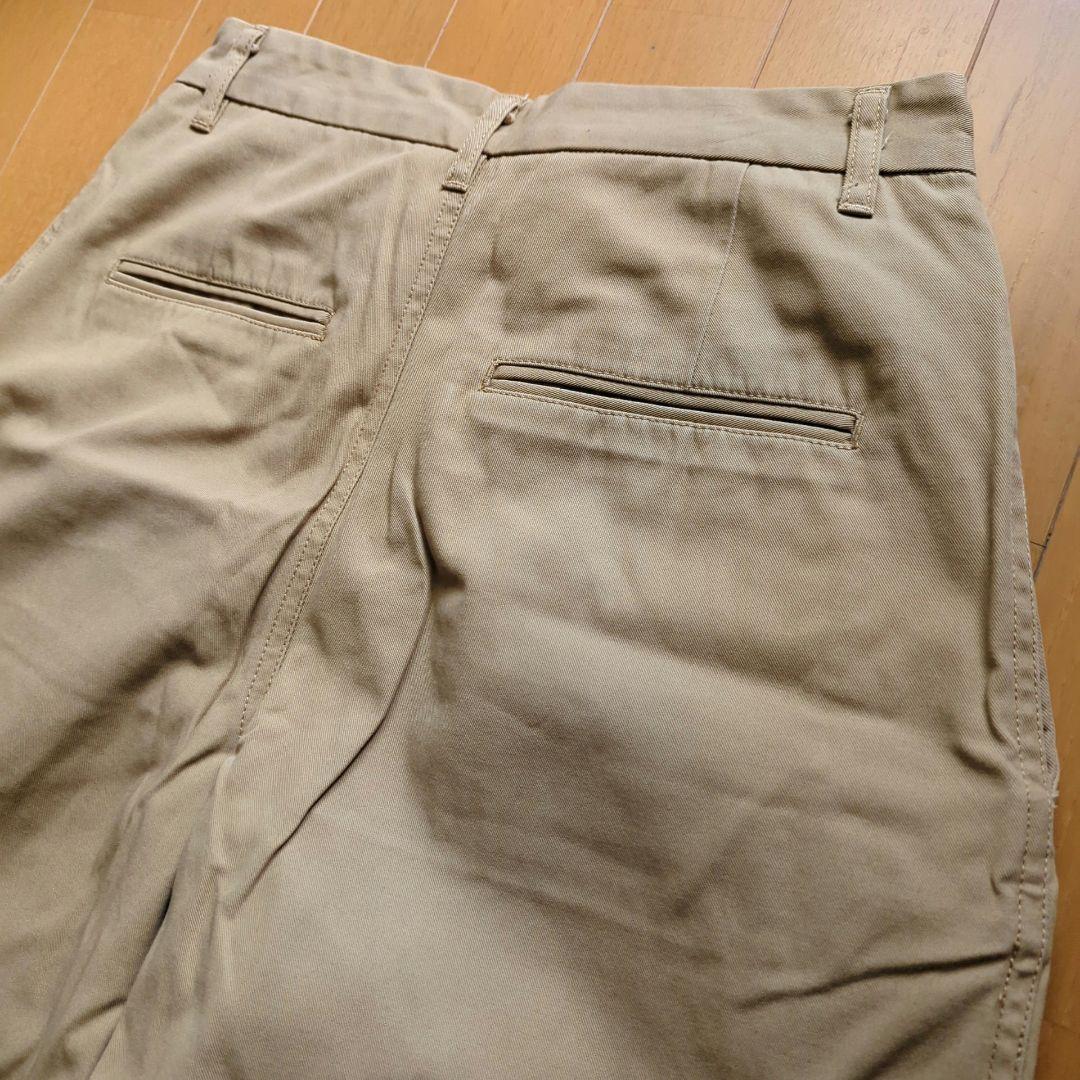 MB ハイエンドワイドスラックス コットンチノパンツ ベージュ S