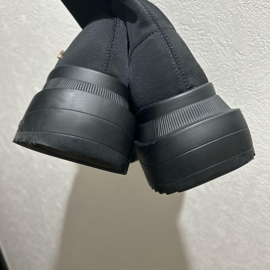 YELLO / TOKYO BLACK SINGLE SNEAKER SHORT BOOTS