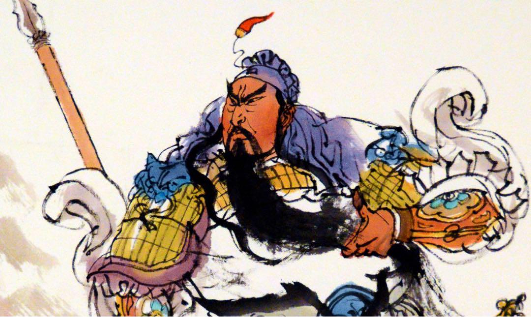 関羽立像　関公　関二爺　人物画　中国水墨画 関羽立像 関公 関二爺 人物画 中国水墨画 - メルカリ