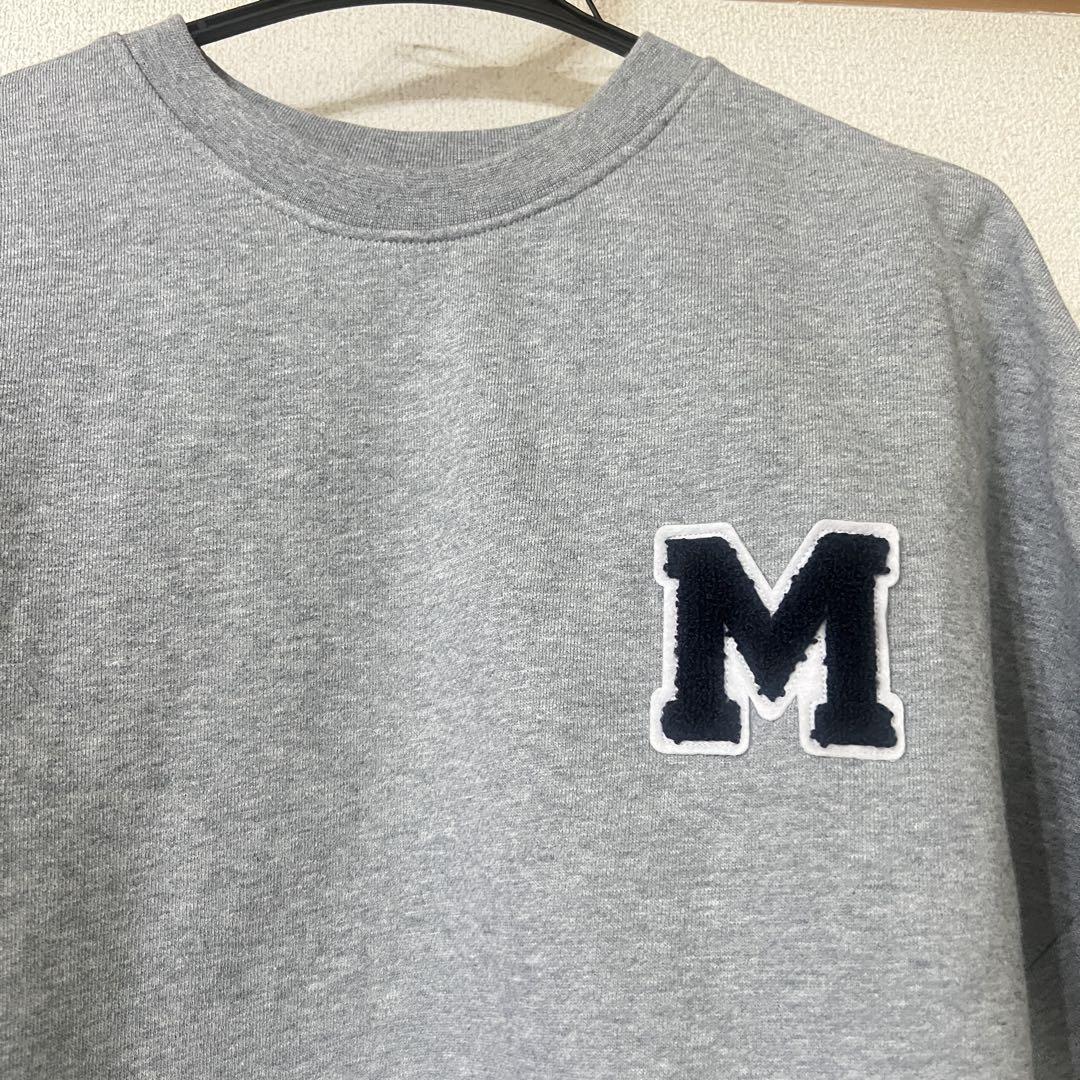 ミラオーウェン　サガラ刺繍ビッグトレーナー　サガラM刺繍ビッグトレーナー