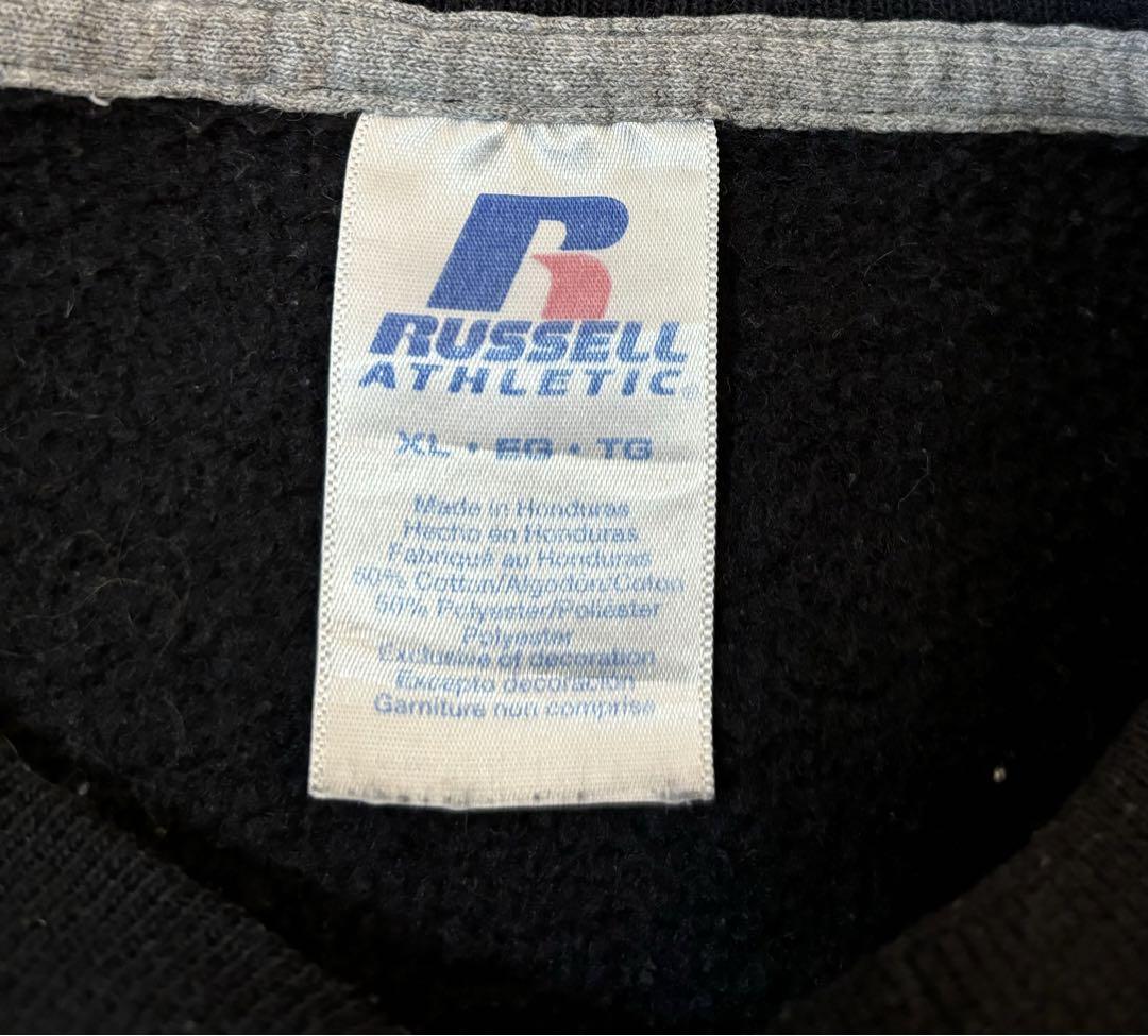 RUSSELL ATHLETIC 無地　裏起毛　ブラック　XL スウェット