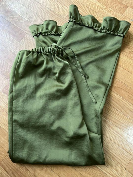 2820円 今だけ限定15%OFFクーポン発行中 BEAMS BOY サテンフリルイージーパンツ