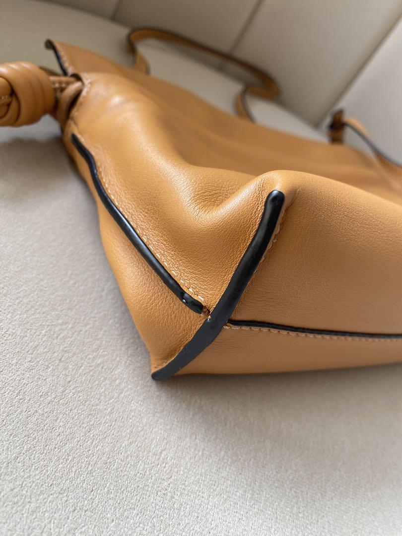 LOEWE ロエベ フラメンコ ショルダーバッグ レザー ライトブラウン 画像3