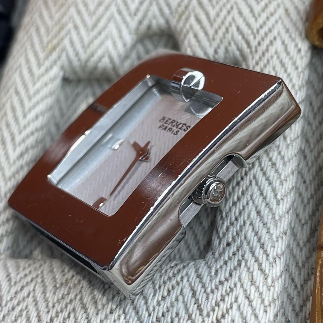 【正規品 可動】エルメス 腕時計 Hウォッチ スクエア QZ 時計 ユニセックス