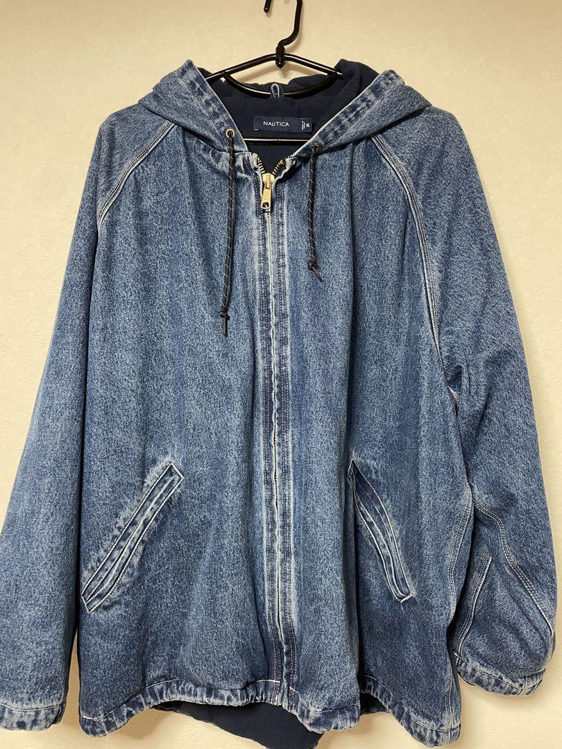 ファッション NAUTICA フード付きデニムジャケット ジャケット・アウター