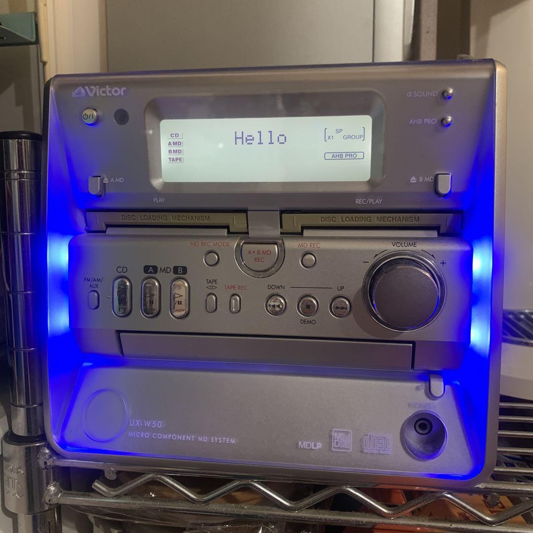 Amazon.co.jp: Victor JVC UX-W50-S Silver Micro Component MD
