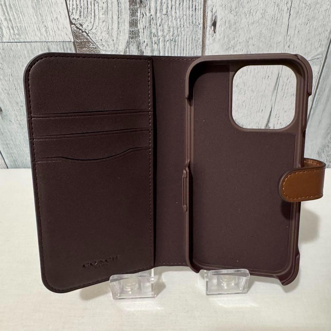 Amazon.co.jp: [Coach] iPhone 15 ケース 手帳型 Folio Case
