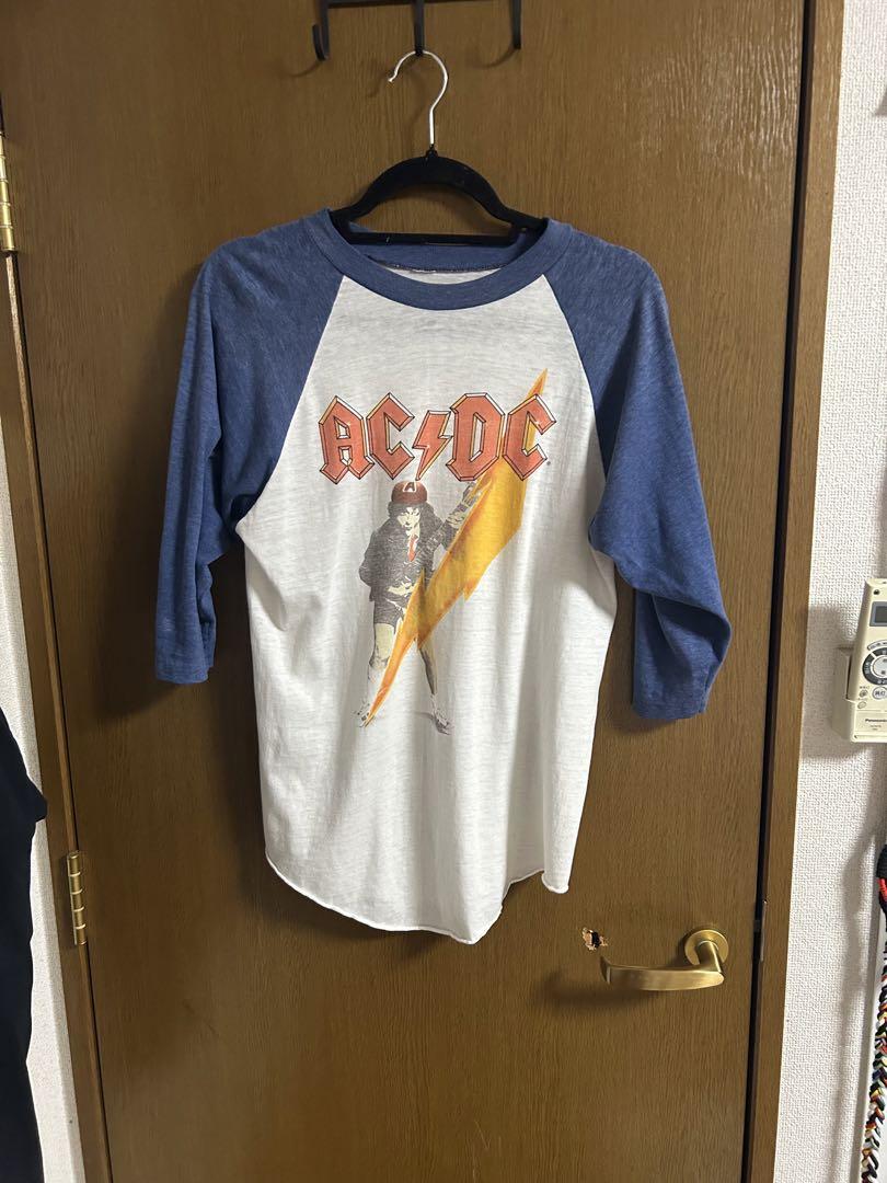 AC/DC 70s〜80s ラグランTシャツ シングルステッチ AC/DC 70s〜80s ラグランTシャツ シングルステッチ