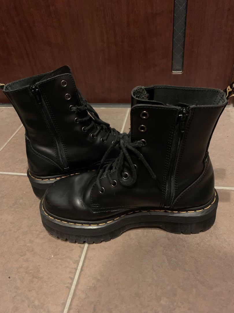 Dr.Martens JADON UK7 8ホールブーツ ファスナー