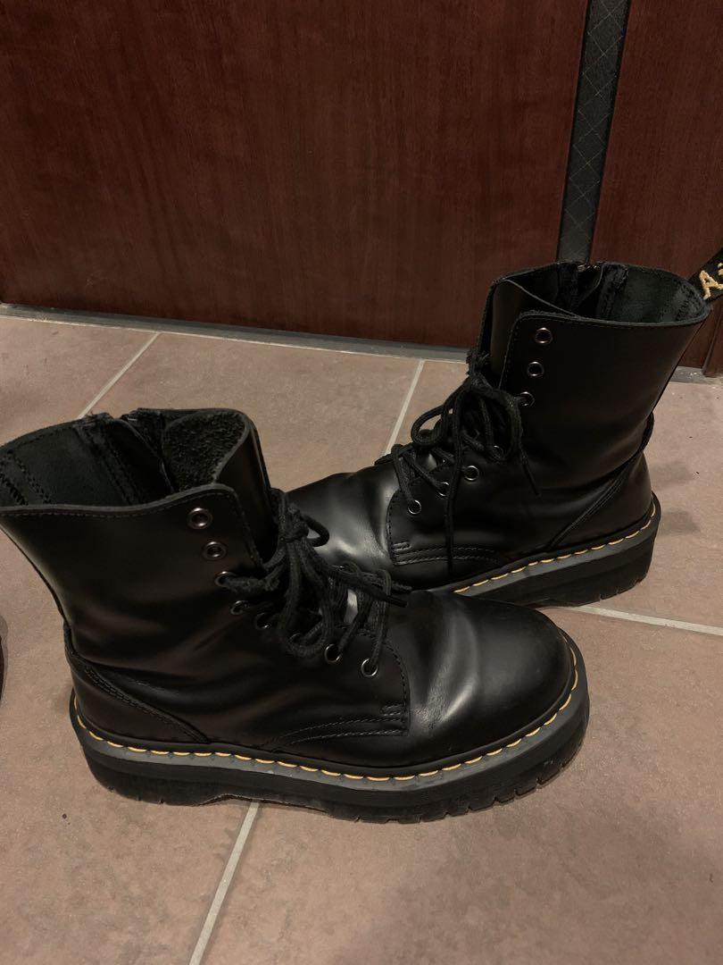 Dr.Martens JADON UK7 8ホールブーツ ファスナー