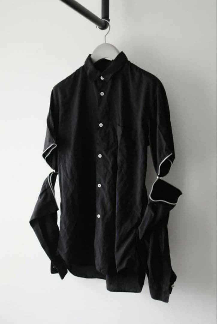 コムデギャルソンシャツ ポリ縮 シャツ Mサイズ