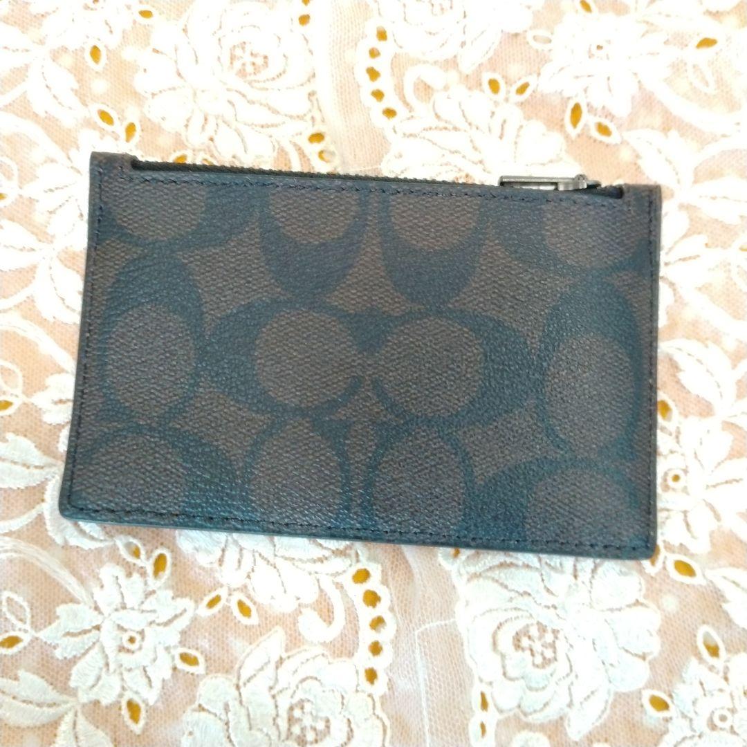 【新品未使用】 COACH カードケース シグネチャー マホ×カーキ 【新品未使用】 COACH カードケース シグネチャー マホ×カーキ