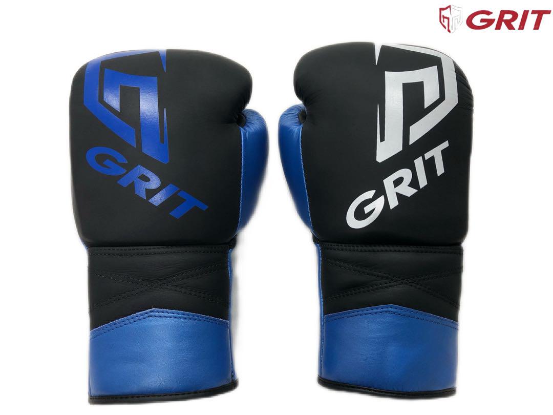 GRIT メタリック ボクシンググローブ ブルー 紐式 Nexus公式