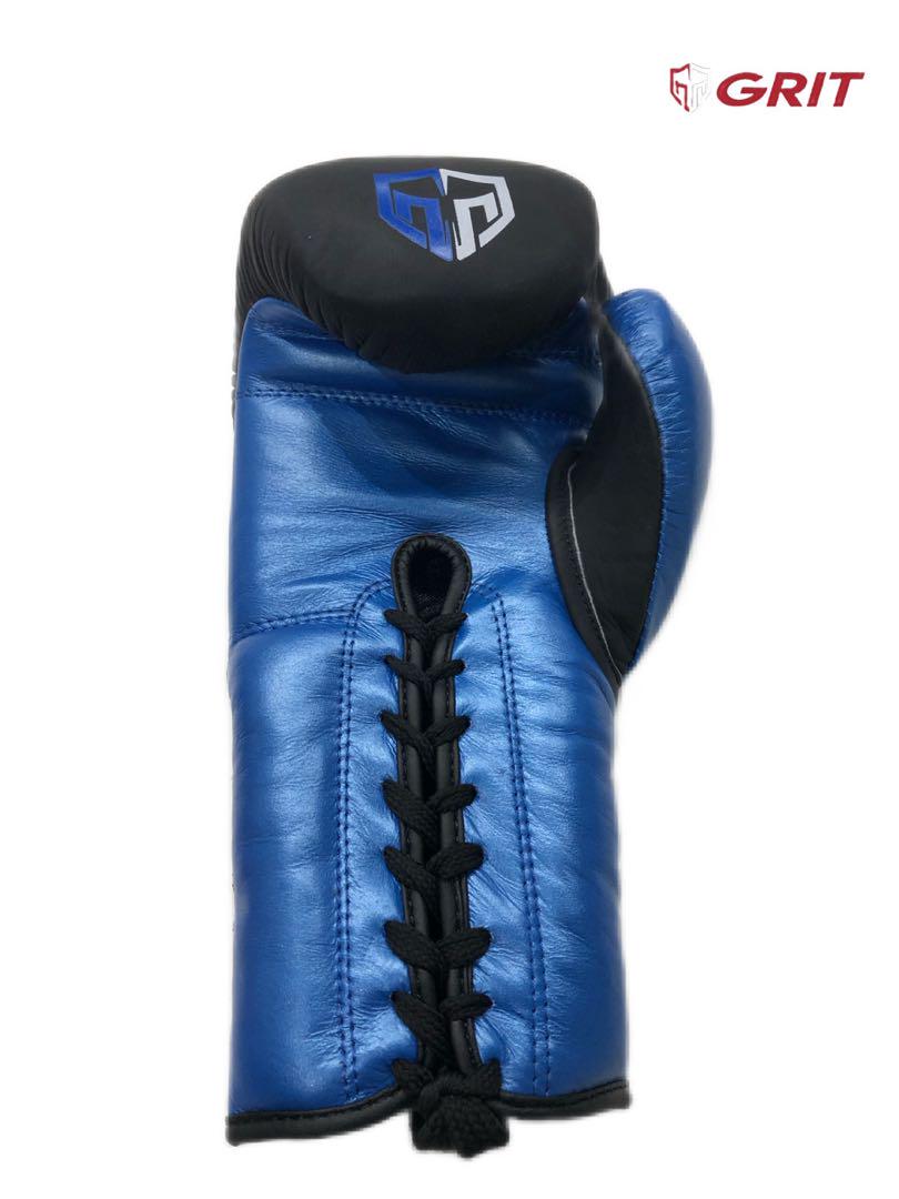 GRIT メタリック　ボクシンググローブ　メタリック　レッド　紐式タイプ BODYMAKER ボクシンググローブメタリック レースアップ 10OZ