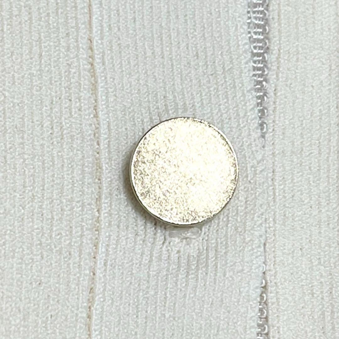 【美品】ベイジ BEIGE，JOSSEY カーディガン ラウンドネック 金ボタン 美品】ベイジ BEIGE，JOSSEY カーディガン ラウンドネック 金