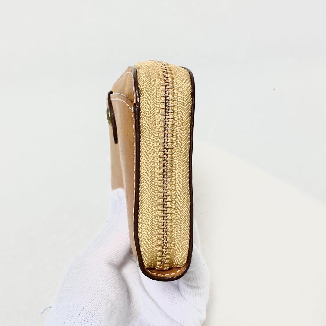【極美品】 Dakota ラウンドジップ　長財布 金具　刻印　コラッジョ 茶