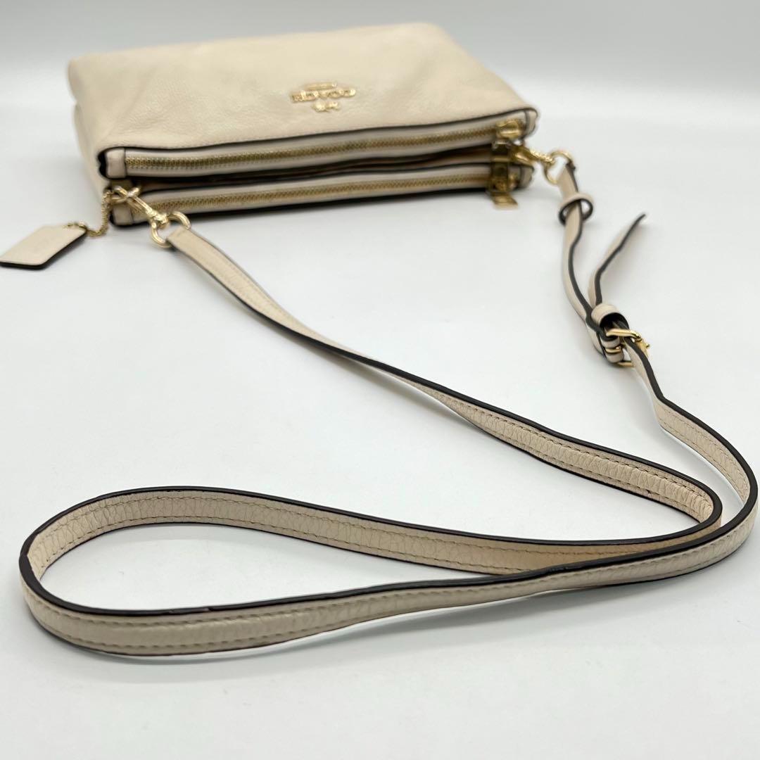 【美品】COACH レイラ ポシェット クロスボディ レザー フォーマル 美品】COACH レイラ ポシェット クロスボディ レザー フォーマル