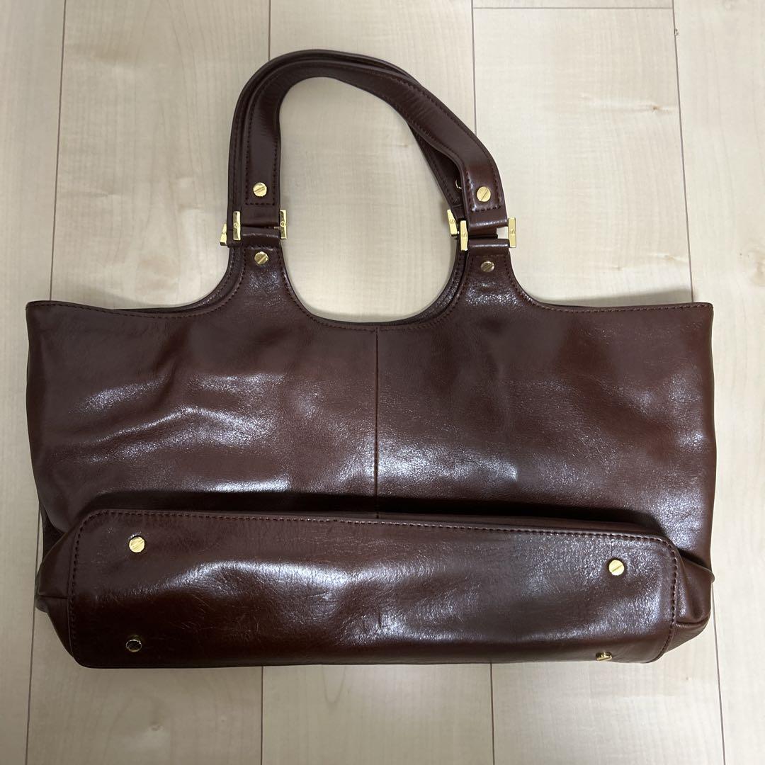 【ネット限定】 Tory 袋付き ブラウン ブラウンレザートートバッグ Burch バッグ