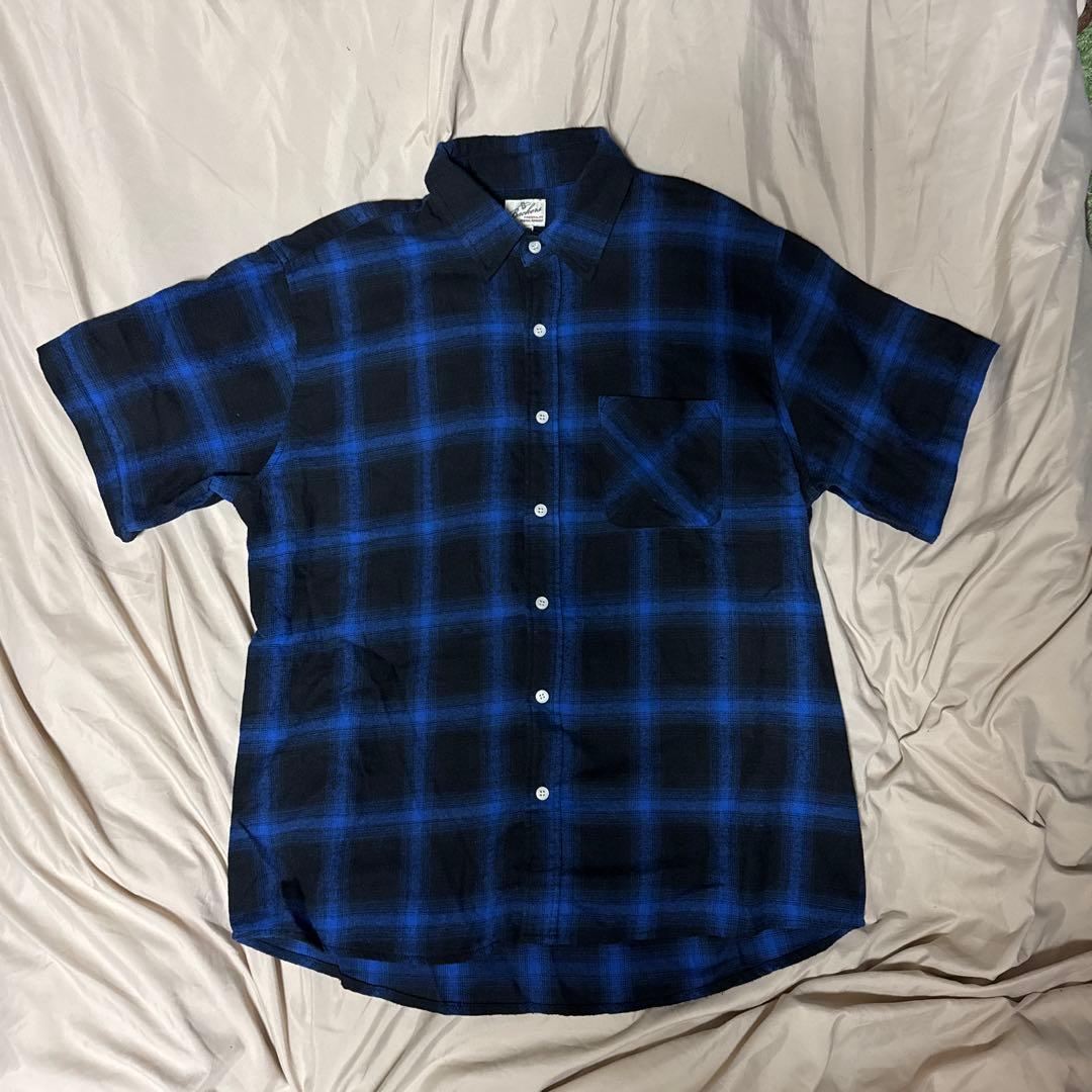 オンブレチェックシャツ 半袖