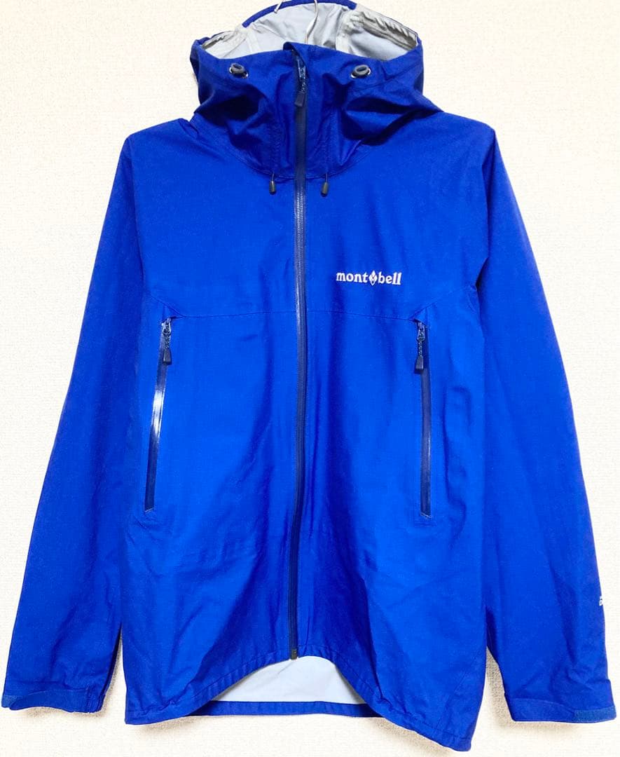 ストームクルーザー メンズS ブルー レインジャケットmontbell