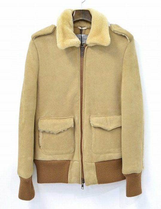 48%割引L【最安値】 ロンハーマンビンテージ ムートンジャケット 美品 おトク情報がいっぱい! ACNE 48 メンズ スエードレザージャケット パッチワーク レザージャケット