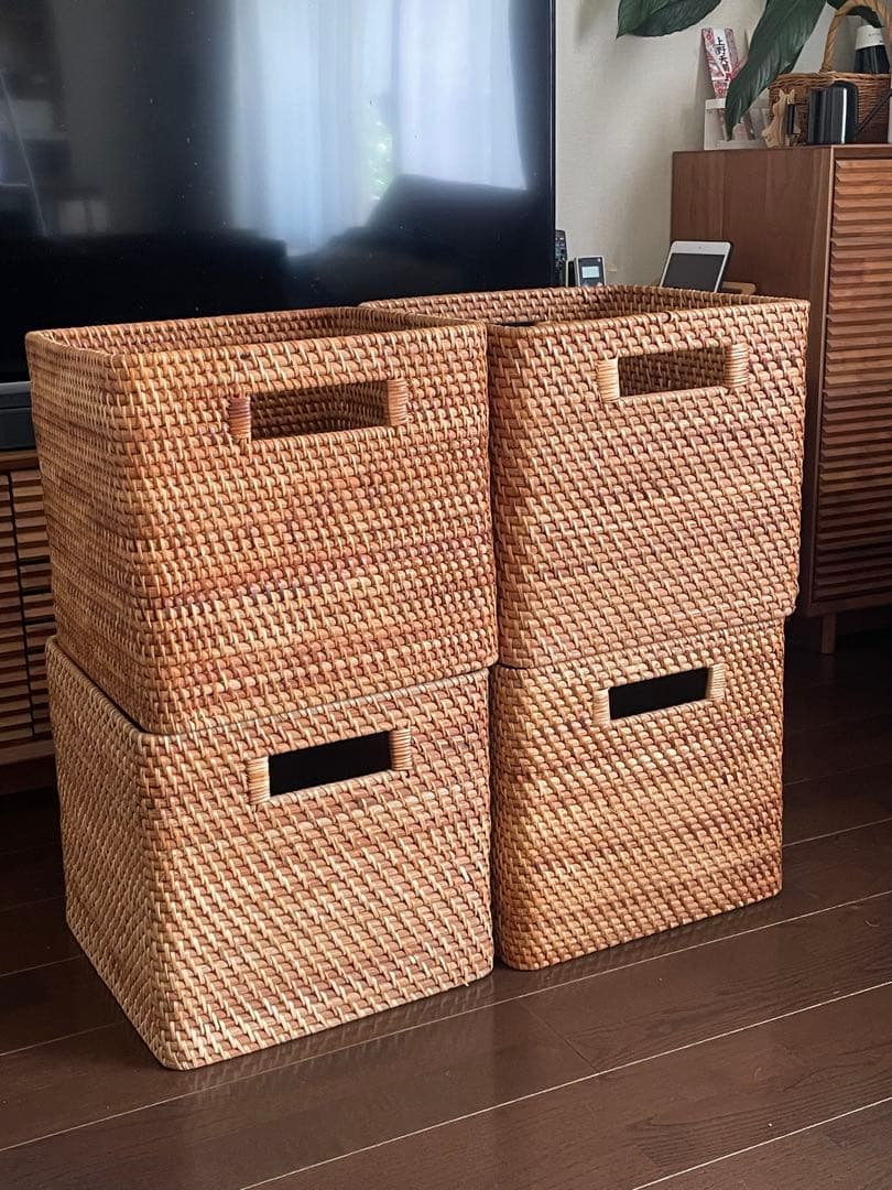 【神戸人様専用】無印良品ラタンボックス