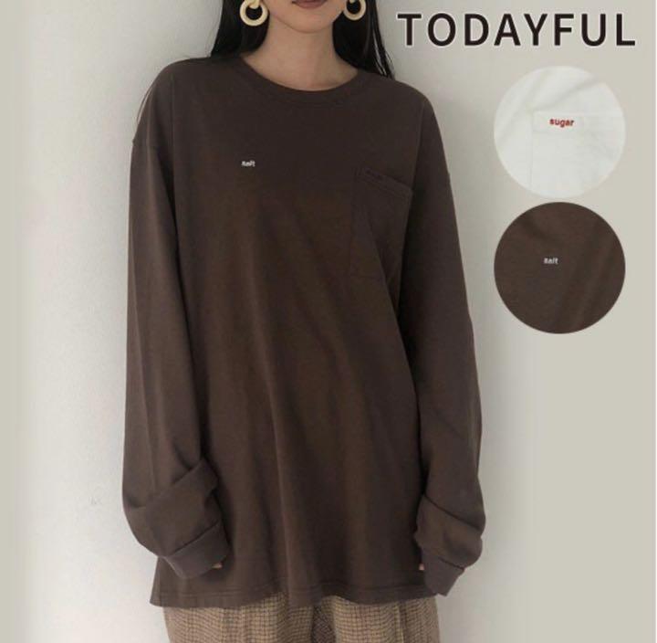 TODAYFUL（トゥデイフル）の「ソルト＆シュガーロンT（Tシャツ